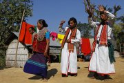 Tribal dancing in the Bandarban Hills, Bangladesh
