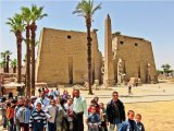 Egyptian Schoolkids at Luxor Temple