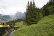 Mountain railway near Interlaken